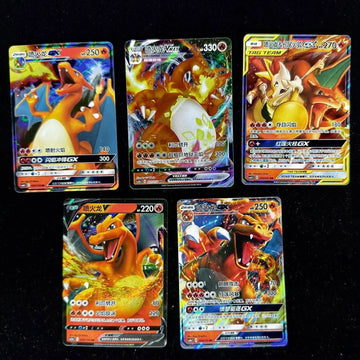 Lots 5 Charizard Set Pokemon TCG S-Chinese Charizard Vmax V GX Card Holo RRR RR
